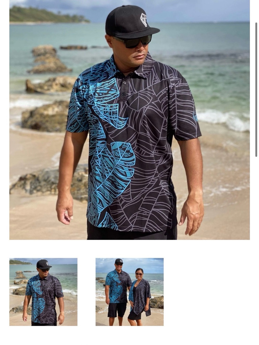 BORN HAWAII ALOHA PRINT SHIRT SHORT SLEEVE  POLI SHIRT EXCELLENT CONDITION #002